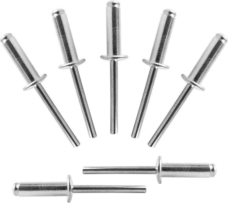 ALLCLEAN 150 Pcs 3/16" x 5/8" Aluminum Blind Rivets,4.8 x 16mm Pop Rivets,Aluminum Grip and Steel Mandrel - Image 1